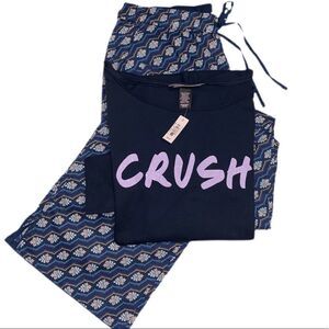 Victorias Secret Mayfair pants Soft top pajama set